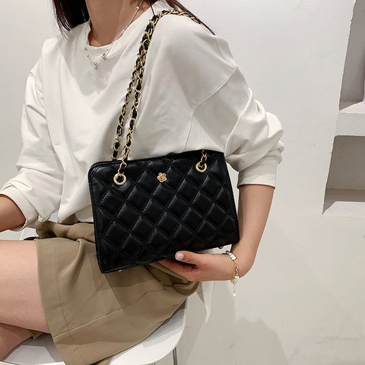 Lingge Chain Bag Fashion Messenger Shoulder