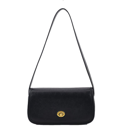 Pure Color PU Trendy Small Square Shoulder Bag