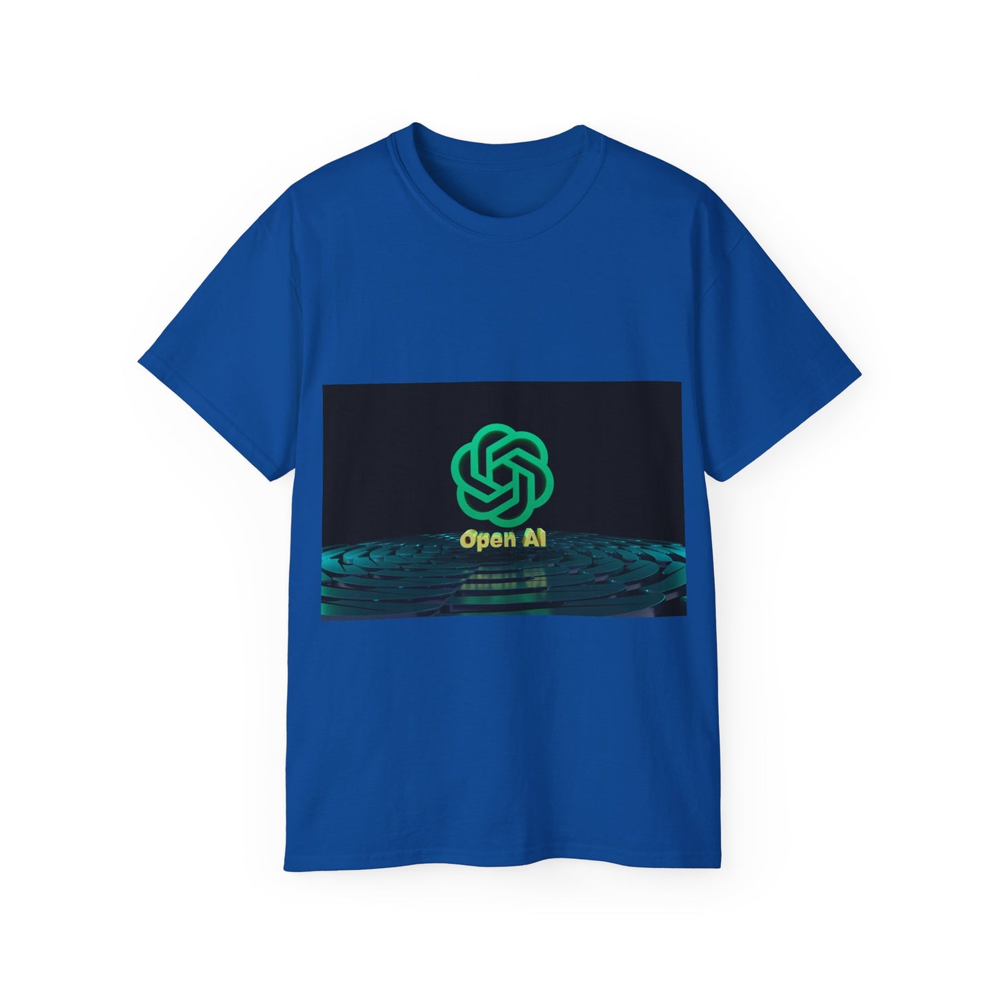 Open AI Inspired Unisex Ultra Cotton Tee, Tech T-Shirt, AI Graphic Tee, Geeky Gift, Casual Wear, Perfect for Events, Merchandise