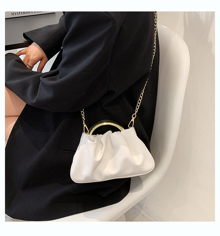 Summer Fashion Single Shoulder Messenger Portable Cloud Bag