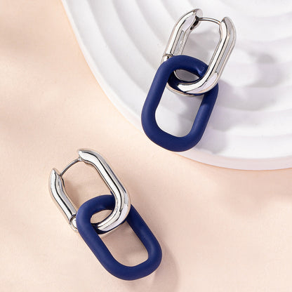 European And American Graceful Earrings Design Fashion Lantern Ring Dual-wear