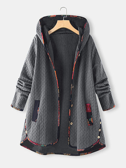 Winter New Fashion Printed Solid Color Jacket