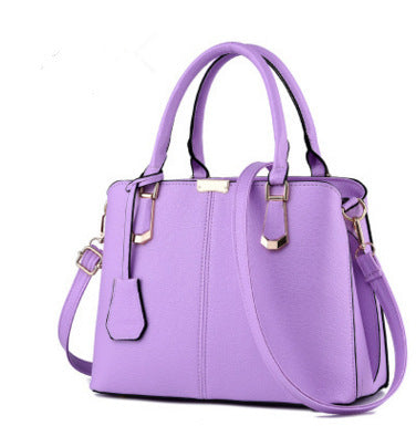 Solid Color Fashion Ladies Handbag Large Capacity