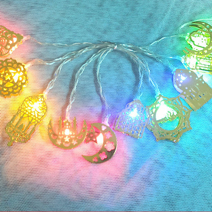 Ramadan Decorated Strings Of Lights For The Middle East Eid Festival