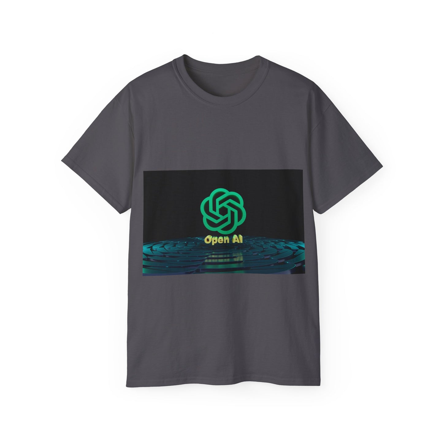 Open AI Inspired Unisex Ultra Cotton Tee, Tech T-Shirt, AI Graphic Tee, Geeky Gift, Casual Wear, Perfect for Events, Merchandise
