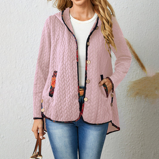 Winter New Fashion Printed Solid Color Jacket