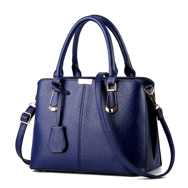 Solid Color Fashion Ladies Handbag Large Capacity