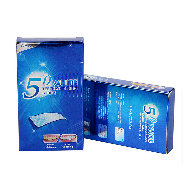 5D Gel Teeth Whitening Strips White Tooth Dental Kit Oral Hygiene Care Strip For False Teeth Veneers Dentist Seks Whiten Gel