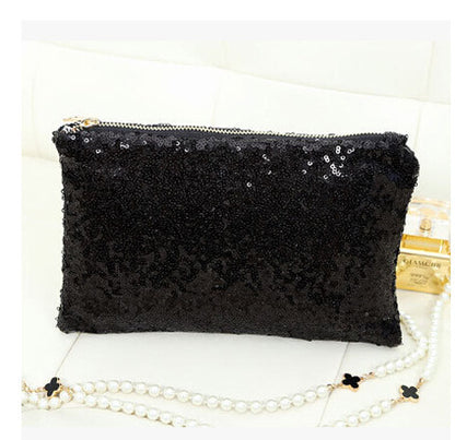 New Women's Sequins Fashion All-match Leopard Print Bag