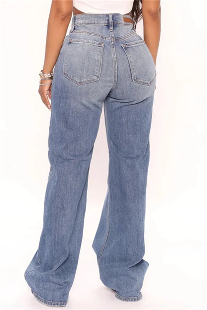 New Y2K High Waist Baggy Jeans For Women Fashion Loose Denim Wide Leg Pants Casual Female Clothing XS-XL Drop Shipping