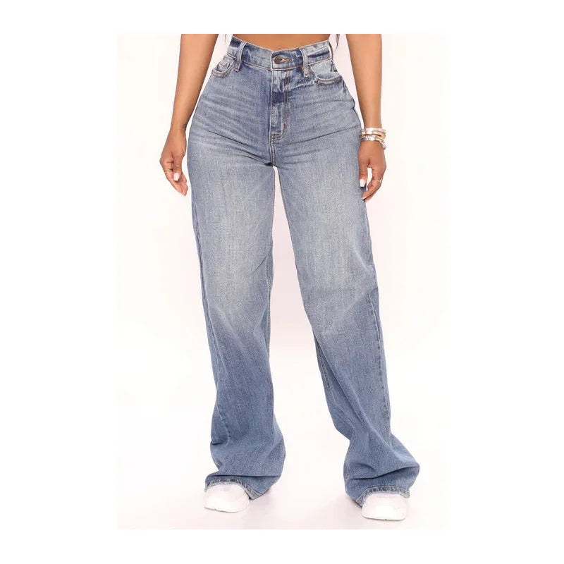 New Y2K High Waist Baggy Jeans For Women Fashion Loose Denim Wide Leg Pants Casual Female Clothing XS-XL Drop Shipping