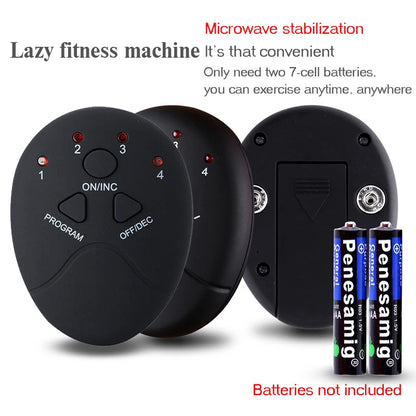 Smart EMS Abdominal Muscle Stimulator Electric Pulse Treatment Massager Home Fitness Abdominal Muscle Trainer Unisex Battery