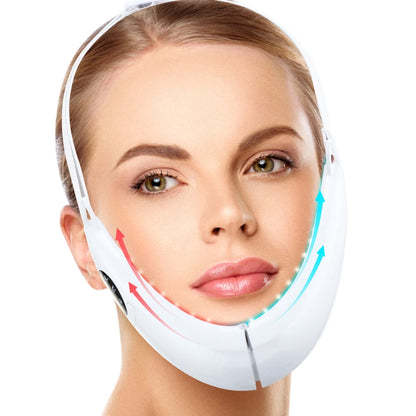 EMS Face Lifting Device LED Photon Therapy Vibration Facial Massager Face Slimming Double Chin Removal V Line Lift Belt SkinCare