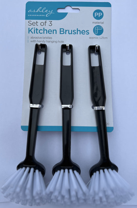 Ashley 3 Piece Kitchen Dish Brush set