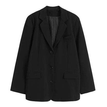 Suit Women Spring And Autumn New Student Casual Popular Oversize Black Small Temperament Suit Jacket