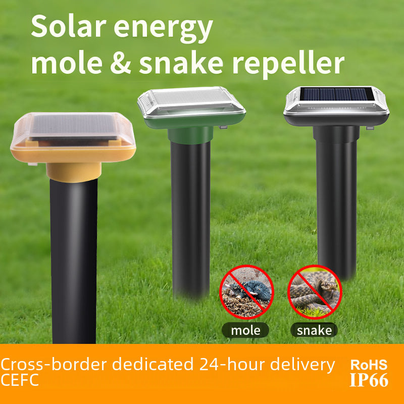 Solar Ultrasound To Catch Animals Outdoor Waterproof Sun Protection Snake Mole Buzzer Rat Repellent