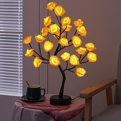 Atmosphere Lights Detachable Valentine&#039;s Day Night Lights Christmas Decoration Roses LED Tree Lights