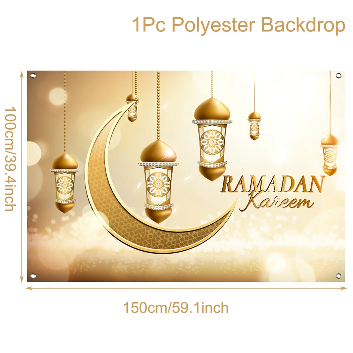 Eid Background Eid Mubarak Ramadan Kareem Backdrop Islam Muslim Party Supplies Eid Al-fitr Gift Ramadan Decoration For Home 2025