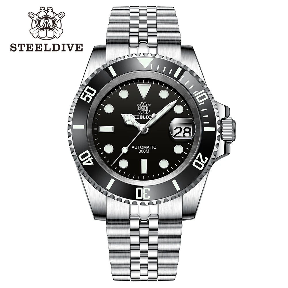 SD1953 Steeldive Brand 2022 Men Mechanical Wristwatch 41mm Stainless Steel Men Watch NH35 Sapphire Glass Men Watches reloj