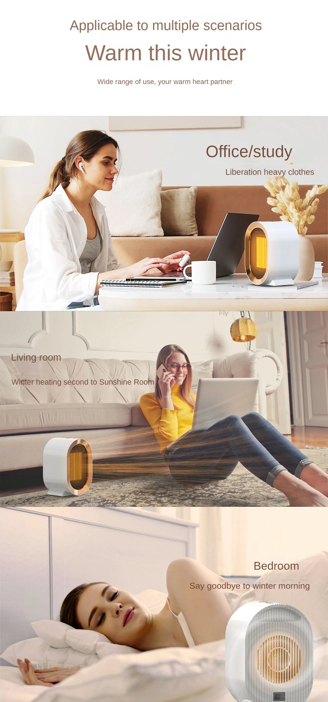 Introducing the Revolutionary High Power Ceramic Intelligent Electric Heater - Experience Unmatched Warmth and Comfort