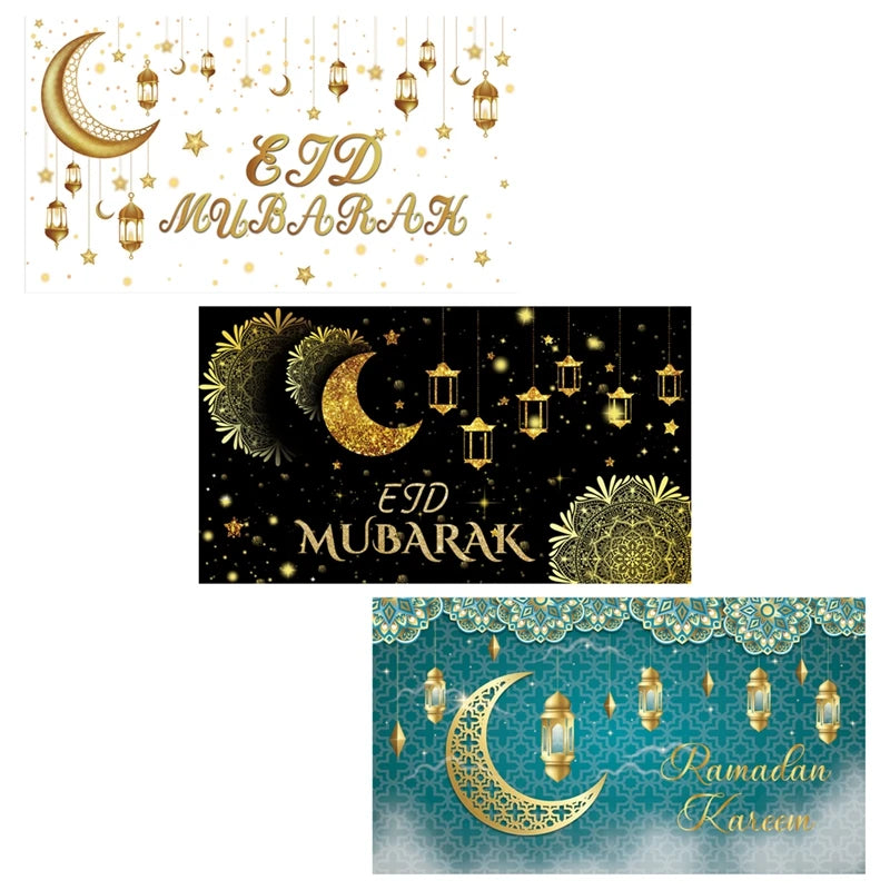 Eid Background Eid Mubarak Ramadan Kareem Backdrop Islam Muslim Party Supplies Eid Al-fitr Gift Ramadan Decoration For Home 2025