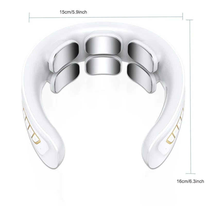 Neck Massage Instrument Neck And Shoulders Massager 6 Head Massage Machine Cervical Spine Relaxation Treatment