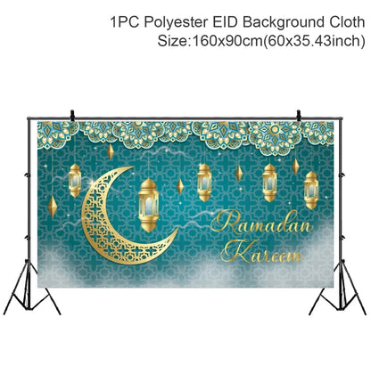 Eid Background Eid Mubarak Ramadan Kareem Backdrop Islam Muslim Party Supplies Eid Al-fitr Gift Ramadan Decoration For Home 2025