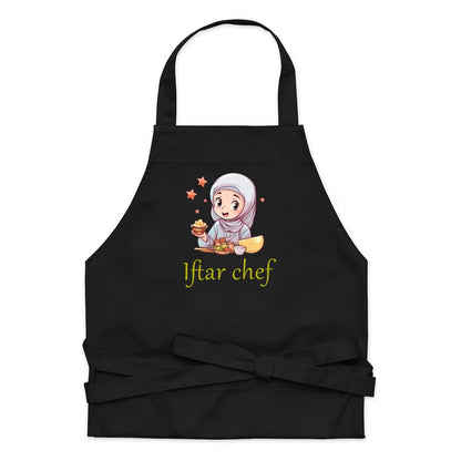 2025 Iftar Chef  Apron Kitchen Accessories Ramadan Decoration Apron Gift for Chef Mom Baking Eid Al-Adha Hajj Eid Mubarak Item