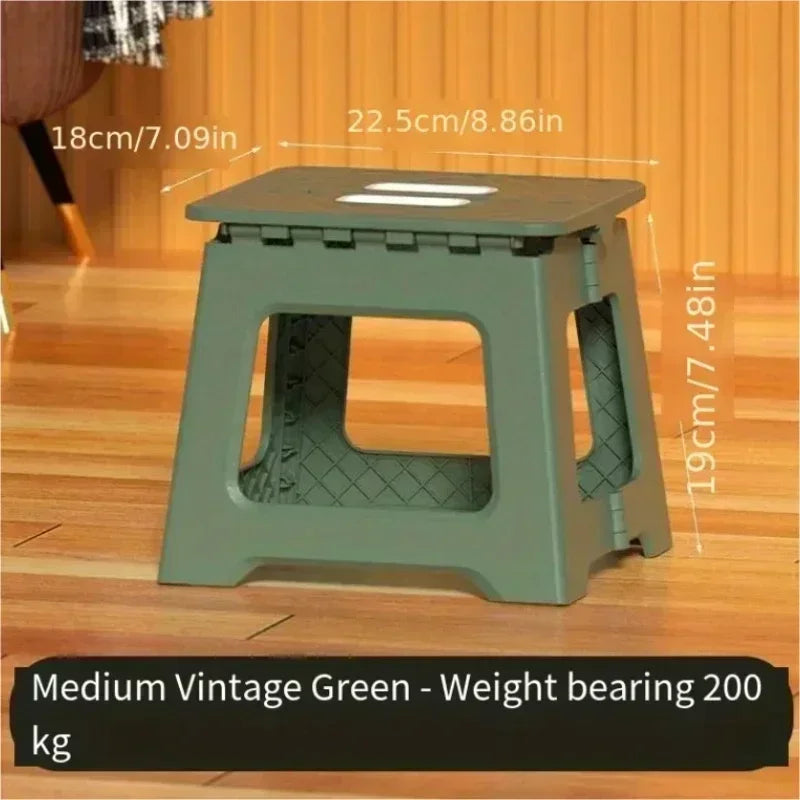 2024 New Adult Children Portable Folding Stool Thickened Plastic Saddle Chair For Outdoor Activities And Fishing