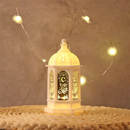 Eid Mubarak LED Lantern Ramadan Kareem Decoration 2025 Home Decor Islamic Muslim Party Supply Ramadan Mubarak Eid Al-Fitr Light