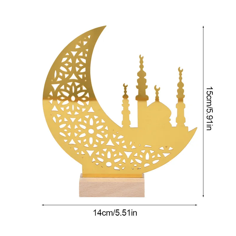 Ramadan Mubarak Acrylic Ornament 2025 Eid Mubarak Ramadan Kareem Decoration for Home Islamic Muslim Party Decor Eid Al Adha Gift