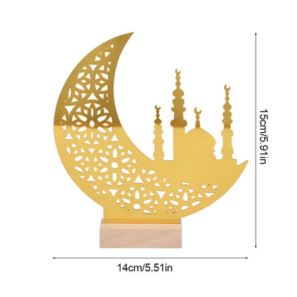 Ramadan Mubarak Acrylic Ornament 2025 Eid Mubarak Ramadan Kareem Decoration for Home Islamic Muslim Party Decor Eid Al Adha Gift