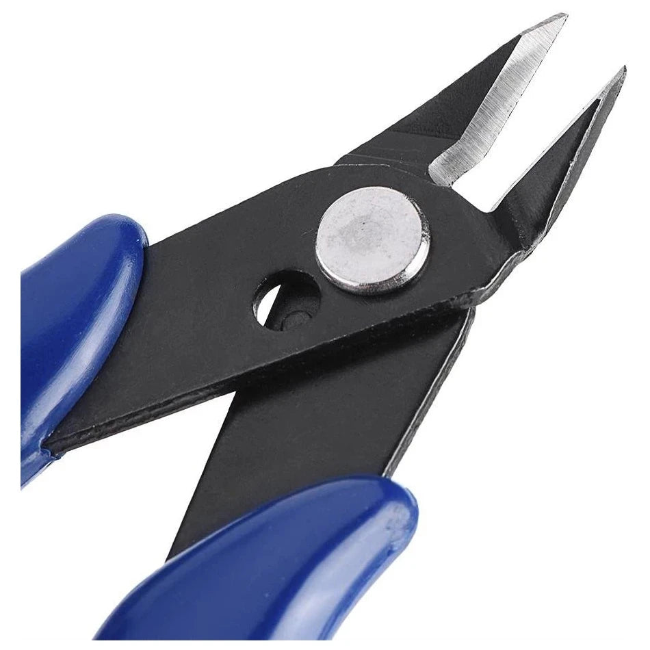 170 Wire Cutter DIY Trimmer Diagonal Side Cutting Cable Nippers Red Blue Pliers Hand Mini Snips Flush Nipper Trimmer Hand Tools