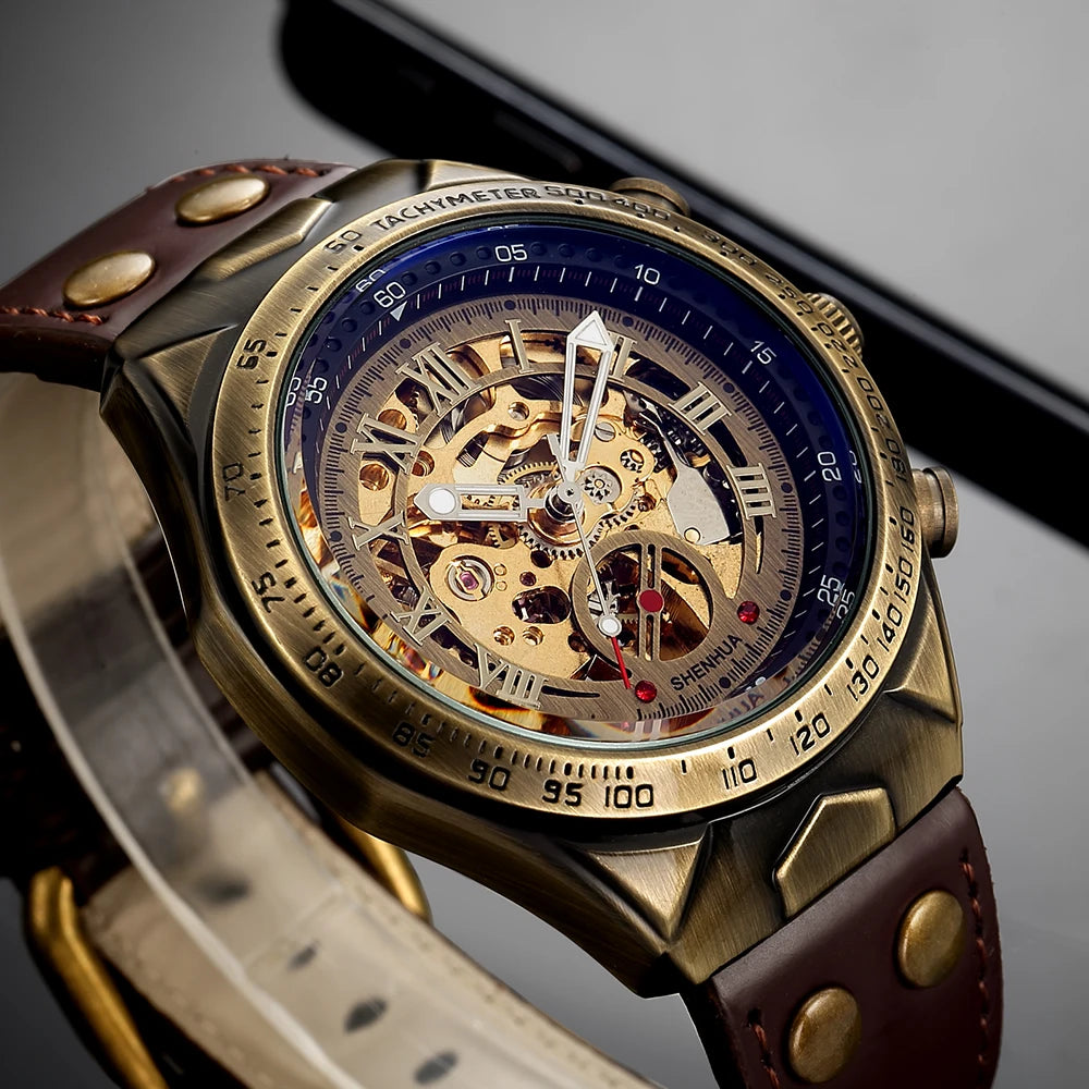 Luxury Mens Automatic Mechanical Watches Tourbillon Skeleton Wrist Clock Male Luminous Man Wrist watch for men relojes mecánicos