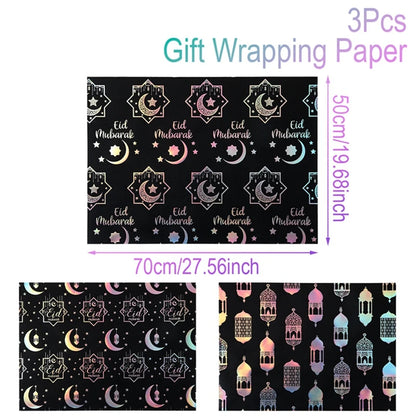 Eid Mubarak Gift Wrapping Paper Ramadan Decoration 2025 Eid Wrapping Paper Ramadan Kareem Islamic Muslim Party Eid Al Adha Gifts