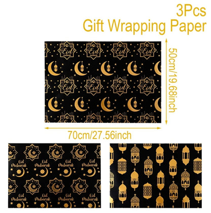 Eid Mubarak Gift Wrapping Paper Ramadan Decoration 2025 Eid Wrapping Paper Ramadan Kareem Islamic Muslim Party Eid Al Adha Gifts