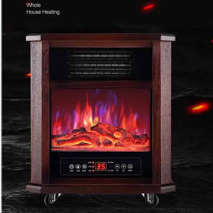 2000W Air Heater Household Fireplace, Air Heater, Electric Heater, Electric Fireplace, Solid Wood