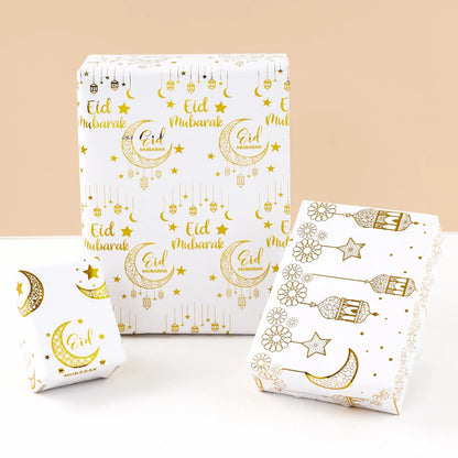 Eid Mubarak Gift Wrapping Paper Ramadan Decoration 2025 Eid Wrapping Paper Ramadan Kareem Islamic Muslim Party Eid Al Adha Gifts