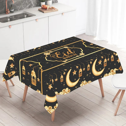 Eid Mubarak Table Runner Ramadan Tablecloths Ramadan Kareem Decoration for Home 2025 Islamic Muslim Party Eid Al Adha Gifts