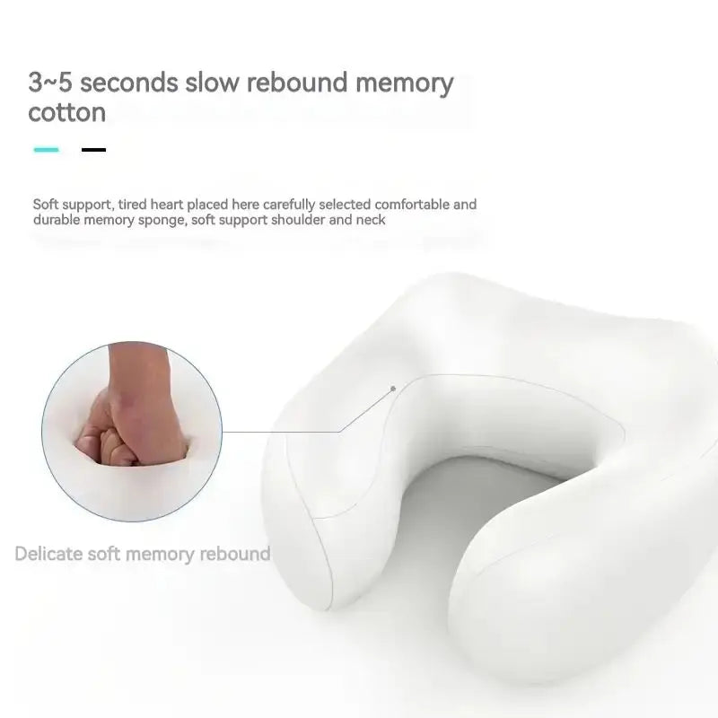 Electric Neck Massage Pillow U-shaped and Fits the Neck Adjustable Heating to Massage and Relax Durable Memory Cotton