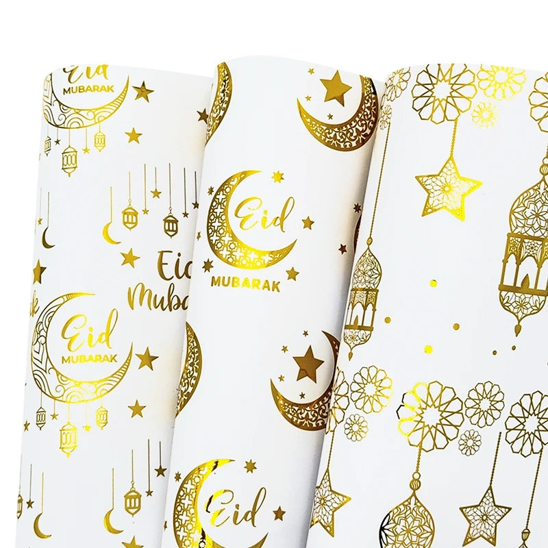 Eid Mubarak Gift Wrapping Paper Ramadan Decoration 2025 Eid Wrapping Paper Ramadan Kareem Islamic Muslim Party Eid Al Adha Gifts