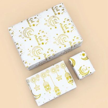 Eid Mubarak Gift Wrapping Paper Ramadan Decoration 2025 Eid Wrapping Paper Ramadan Kareem Islamic Muslim Party Eid Al Adha Gifts