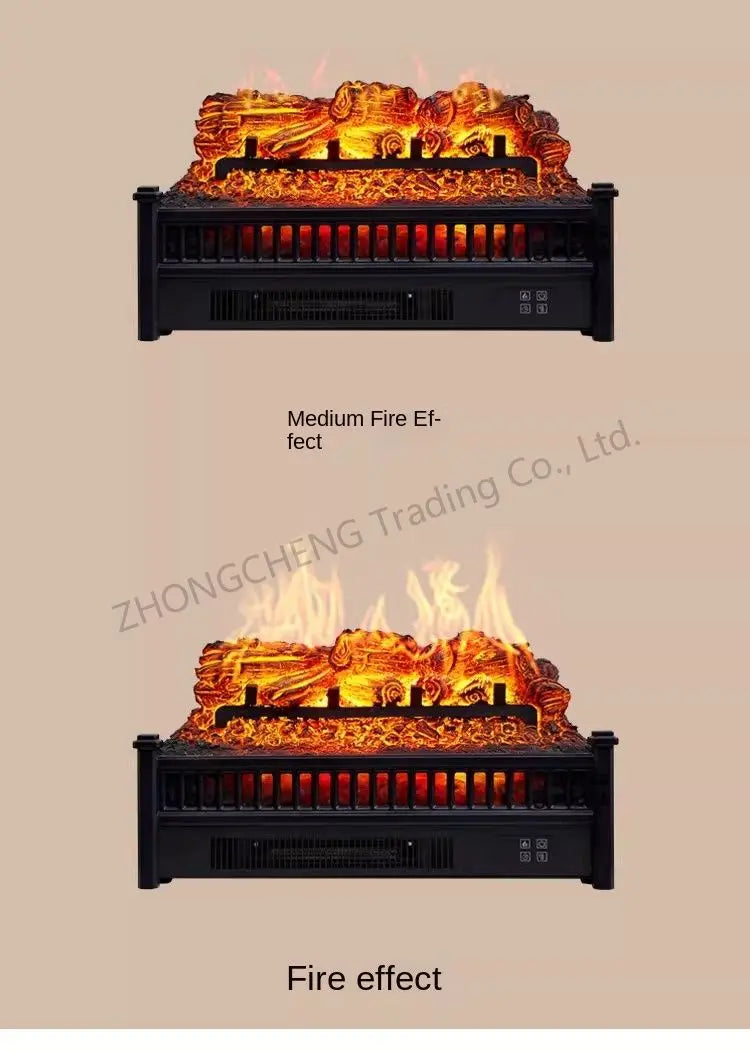 Mobile Electric Fireplace Simulation Flame Home Heater Decoration New American Charcoal Basin Fireplace Core Homestay Villa