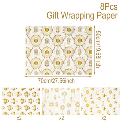 Eid Mubarak Gift Wrapping Paper Ramadan Decoration 2025 Eid Wrapping Paper Ramadan Kareem Islamic Muslim Party Eid Al Adha Gifts