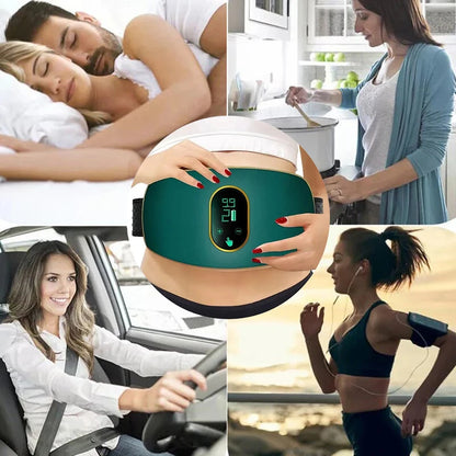 Rechargeable Waist Belt Body Slimming Machine Waist Fitness Massager Weight Loss and Body Shaping Instrument Constipation Relief