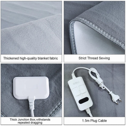 Electric Blanket 220V Thicker Automatic Thermostat Electric Heating Blanket Body Warmer Thermal Mattress for Room Blanket heated