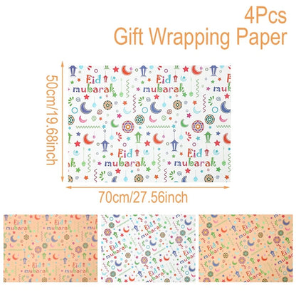 Eid Mubarak Gift Wrapping Paper Ramadan Decoration 2025 Eid Wrapping Paper Ramadan Kareem Islamic Muslim Party Eid Al Adha Gifts