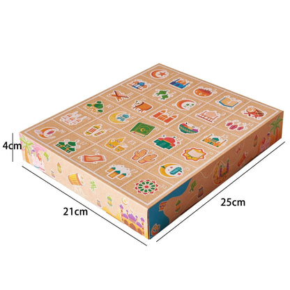 Eid Arrival Calendar Blind Box Mubarak Muslim New Year Party Candy Chocolate Box Gift Packaging  Happy Eid Mubarak Party Decor