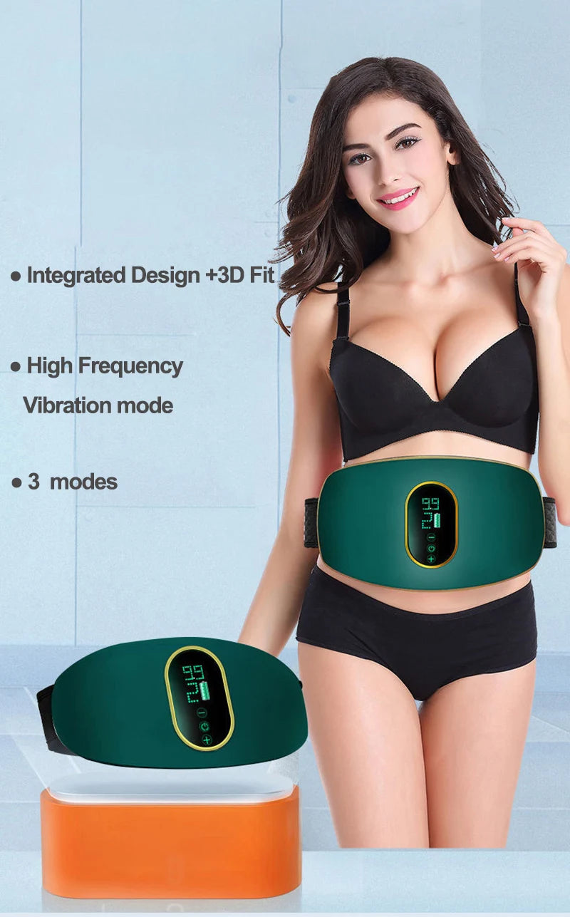 Rechargeable Waist Belt Body Slimming Machine Waist Fitness Massager Weight Loss and Body Shaping Instrument Constipation Relief