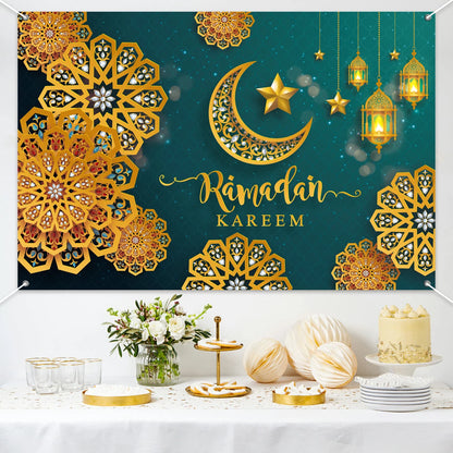 Eid Background Eid Mubarak Ramadan Kareem Backdrop Islam Muslim Party Supplies Eid Al-fitr Gift Ramadan Decoration For Home 2025